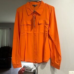 Orange blouse size XL